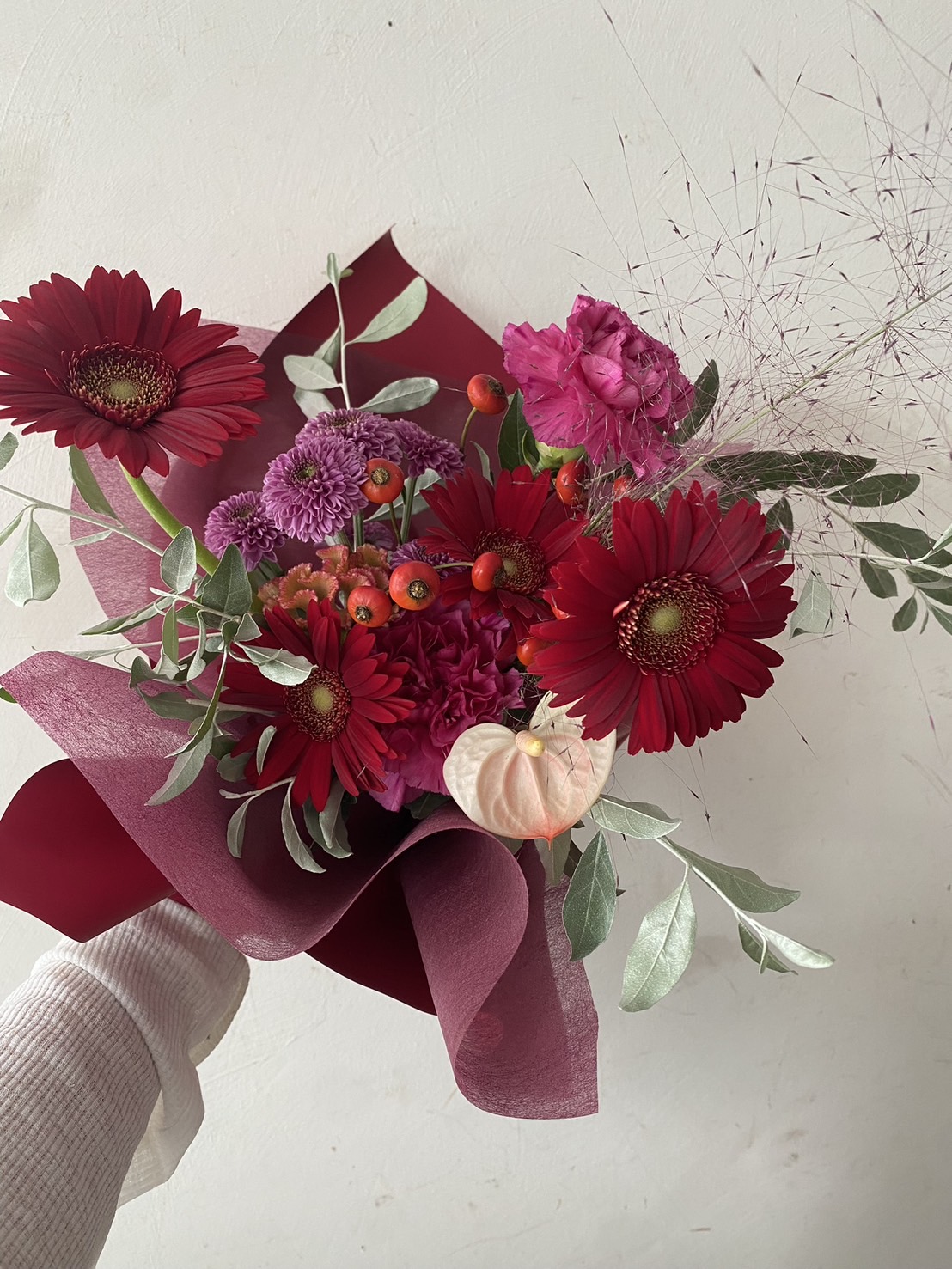 H:Mothers dayお任せフレッシュフラワーブーケ¥4,400
